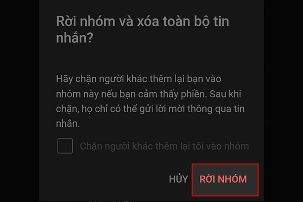 Rời nhóm