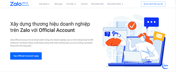 Tạo Official Account ngay