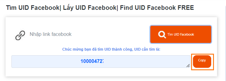 Chuyển đổi UID facebook với phần mềm hỗ trợ