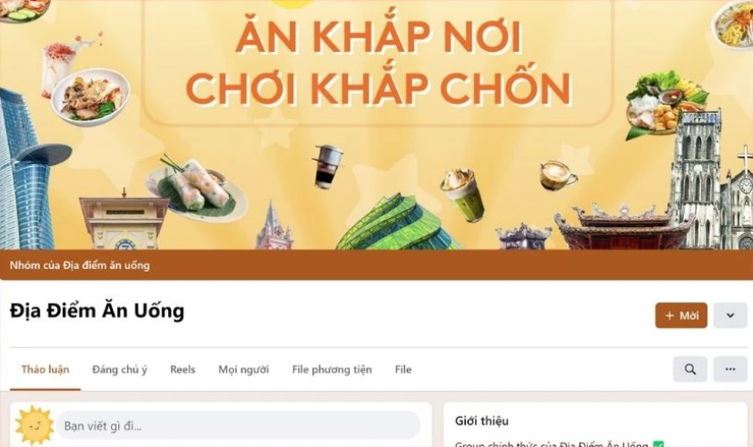 Kích thước ảnh bìa facebook trên điện thoại của group Facebook