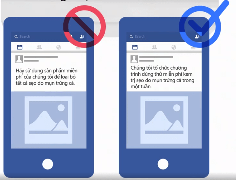 Nội dung quảng cáo Facebook phù hợp - fb xét duyệt quảng cáo trong bao lâu